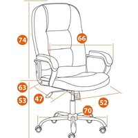 Офисное кресло TetChair СН9944 флок/хром (бежевый) - Изображение №13 — Chaika Market