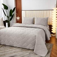 Набор текстиля для спальни Sofi De MarkO Армандо 240х260 Пок-Арм-240х260сс (светло-серый) - Изображение №9 — Chaika Market