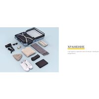 Чемодан-спиннер 90 Ninetygo Rhine Pro Luggage 28 (розовый) - Изображение №7 — Chaika Market