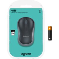 Мышь Logitech M185 (черный/серый) - Изображение №6 — Chaika Market