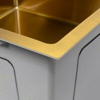 Кухонная мойка ARFEKA ECO AR 550*450 GOLD PVD NANO - Изображение №7 — Chaika Market