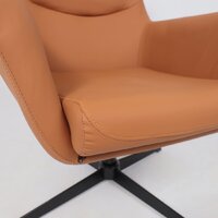 Офисное кресло AksHome Hudson (экокожа, охра PU-17/черный) - Изображение №8 — Chaika Market
