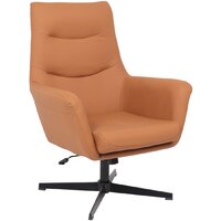 Офисное кресло AksHome Hudson (экокожа, охра PU-17/черный) — Chaika Market