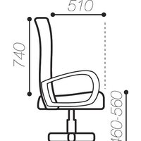 Офисное кресло Brabix Force EX-516 (черный/красный) - Изображение №7 — Chaika Market