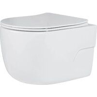 Унитаз подвесной Roxen Porto в комплекте с инсталляцией StounFix Dual Fresh 6 в 1 968015 (кнопка: золото глянцевое ) - Изображение №4 — Chaika Market