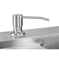 Кухонная мойка Saniteco 4848 + Spike F9S07000 (хром, с сифоном, дозатором и коландером) - Изображение №8 — Chaika Market