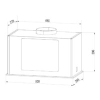 Кухонная вытяжка Weissgauff Aura 850 WH - Изображение №4 — Chaika Market