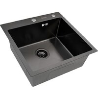 Кухонная мойка ARFEKA Eco AR 500*500 Black PVD Nano — Chaika Market