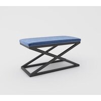 Банкетка Hype Mebel Трингл (черный/синий) — Chaika Market