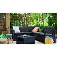 Набор садовой мебели Curver Corfu Relax set (графит/светло-серый) [227816] - Изображение №2 — Chaika Market