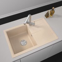 Кухонная мойка ZorG Rock 78 Premium beige — Chaika Market