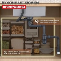 Кухонная мойка Raglo R700.5050.03 - Изображение №11 — Chaika Market