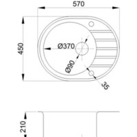 Кухонная мойка БелЭворс New Lux L + смеситель W74004-2 + дозатор L405F (черный) - Изображение №9 — Chaika Market