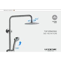 Душевая система  Ledeme L72402 - Изображение №5 — Chaika Market