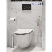 Унитаз подвесной Cersanit City Smart CO DPL EO Slim (с кнопкой Twins 63534 черный/золото) - Изображение №17 — Chaika Market