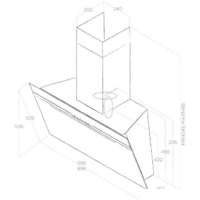 Кухонная вытяжка Elica Majestic No Drip BL/A/90 - Изображение №5 — Chaika Market