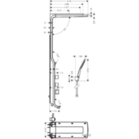 Душевая панель Hansgrohe Raindance Lift (27008400) - Изображение №2 — Chaika Market
