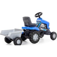 Педальная машинка Полесье Каталка-трактор с педалями Turbo с полуприцепом 84637 - Изображение №4 — Chaika Market