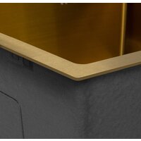 Кухонная мойка ARFEKA Eco AR 500*500 Golden PVD Nano - Изображение №9 — Chaika Market