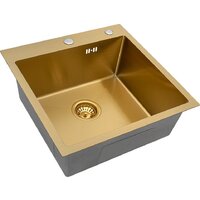 Кухонная мойка ARFEKA Eco AR 500*500 Golden PVD Nano — Chaika Market