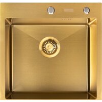 Кухонная мойка ARFEKA Eco AR 500*500 Golden PVD Nano - Изображение №8 — Chaika Market