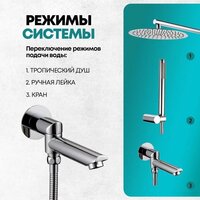 Душевая система  Grocenberg GB5099CR-1 (хром) - Изображение №10 — Chaika Market