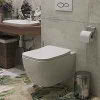 Унитаз подвесной Roxen Cube Bidet 530135-01X Rimless Soft Close с функцией биде - Изображение №2 — Chaika Market