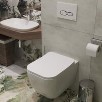 Унитаз подвесной Roxen Cube Bidet 530135-01X Rimless Soft Close с функцией биде - Изображение №3 — Chaika Market