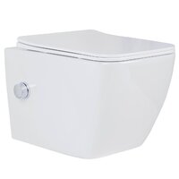 Унитаз подвесной Roxen Cube Bidet 530135-01X Rimless Soft Close с функцией биде - Изображение №8 — Chaika Market