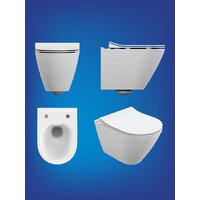 Унитаз подвесной Cersanit City Smart CO DPL EO Slim (с кнопкой Twins 63523 хром глянцевый) - Изображение №11 — Chaika Market