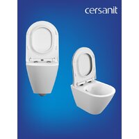 Унитаз подвесной Cersanit City Smart CO DPL EO Slim (с кнопкой Twins 63523 хром глянцевый) - Изображение №12 — Chaika Market