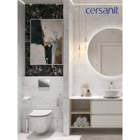 Унитаз подвесной Cersanit City Smart CO DPL EO Slim (с кнопкой Twins 63523 хром глянцевый) - Изображение №16 — Chaika Market