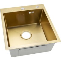 Кухонная мойка ARFEKA ECO AR 450*500 GOLD PVD NANO — Chaika Market