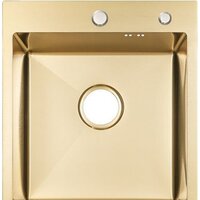Кухонная мойка ARFEKA ECO AR 450*500 GOLD PVD NANO - Изображение №2 — Chaika Market