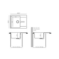 Кухонная мойка Polygran Gals 620 (кремовый) - Изображение №5 — Chaika Market