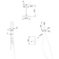 Душевая система  Abber Emotion AF8821B (черный матовый) - Изображение №3 — Chaika Market