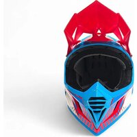 Мотошлем AIM RH855 Fiber Glass Tondo RH855T-BWR-XL (XL, синий/белый/красный) - Изображение №6 — Chaika Market