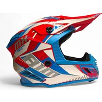 Мотошлем AIM RH855 Fiber Glass Tondo RH855T-BWR-XL (XL, синий/белый/красный) - Изображение №5 — Chaika Market