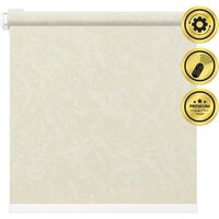 Рулонная электроштора НеоФьюжен Джерси 240х250 левая (светло-бежевый, белая фурнитура) — Chaika Market