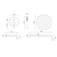 Душевая система  Rea Lungo White REA-P6611 - Изображение №5 — Chaika Market