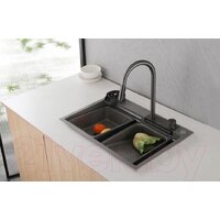 Кухонная мойка Abber Wasser Kreis AF2194NG (никель) - Изображение №3 — Chaika Market