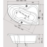 Ванна Ravak Rosa II 160 x 105 L [CM21000000] - Изображение №2 — Chaika Market