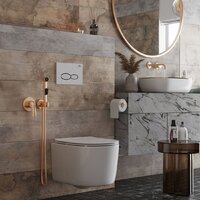 Унитаз подвесной Roxen Simple Compact 530120-01 Rimless Soft Close - Изображение №5 — Chaika Market