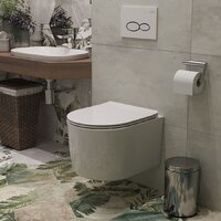 Унитаз подвесной Roxen Simple Compact 530120-01 Rimless Soft Close - Изображение №2 — Chaika Market