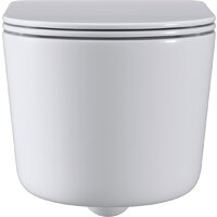 Унитаз подвесной Roxen Simple Compact 530120-01 Rimless Soft Close - Изображение №7 — Chaika Market