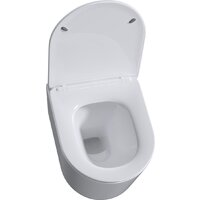 Унитаз подвесной Roxen Simple Compact 530120-01 Rimless Soft Close - Изображение №8 — Chaika Market