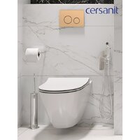 Унитаз подвесной Cersanit City Smart CO DPL EO Slim (с кнопкой Twins 63524 золото матовый) - Изображение №17 — Chaika Market