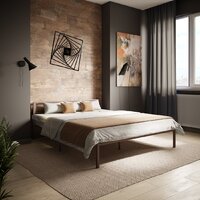 Кровать Князев Мебель Берта БА.160.190.Б (коричневый муар) - Изображение №3 — Chaika Market