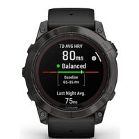 Умные часы Garmin Fenix 7X Pro Sapphire Solar (карбоново-серый титан/черный) - Изображение №5 — Chaika Market