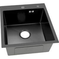 Кухонная мойка ARFEKA ECO AR 450*500 BLACK PVD NANO - Изображение №3 — Chaika Market
